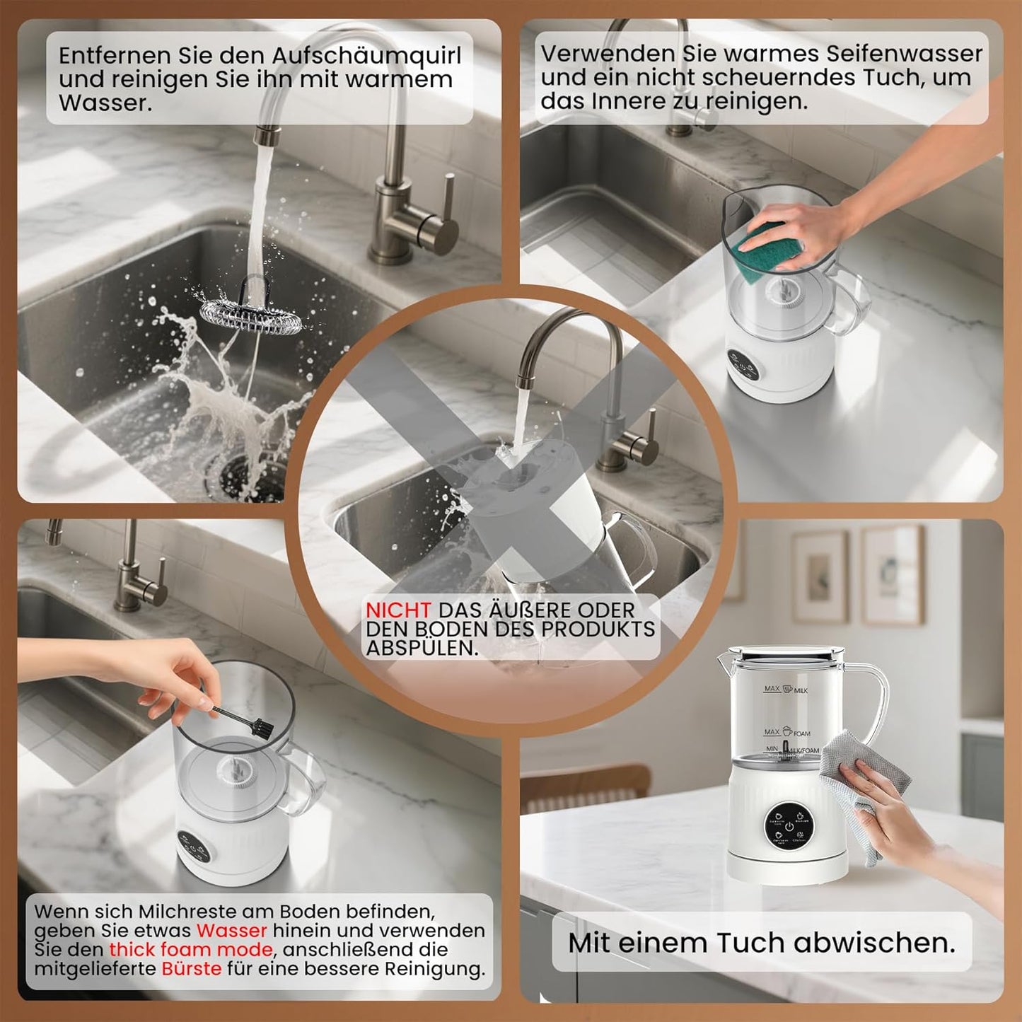 Elektrischer Milchaufschäumer