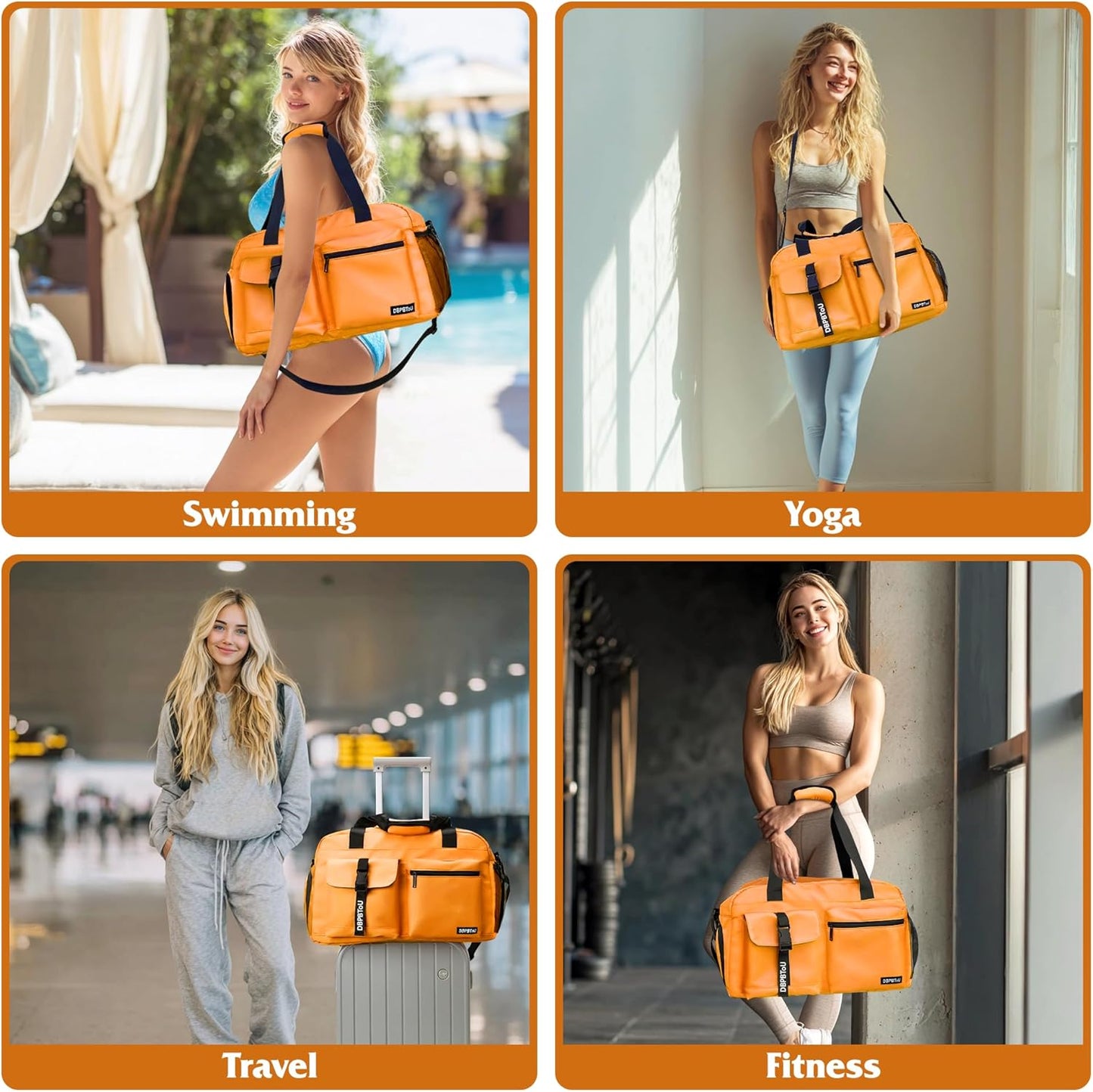 Sport- und Reisetasche, Gelb