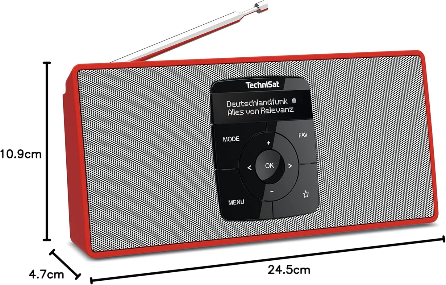 DigitRadio 2 S, Rot/Silber Stereo Single