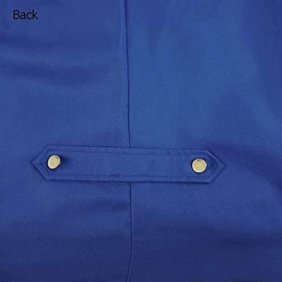 Mittelalter Steampunk Frack für Herren, Blau S