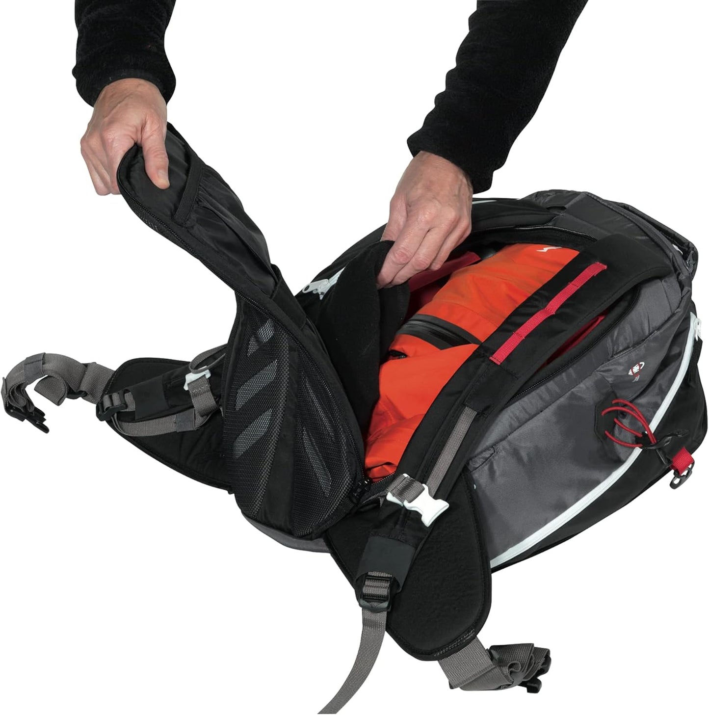 Schneeschuh-Rucksack Dragonfly, 50 x 25.5 x 23.5 cm, 30 Liter Grau