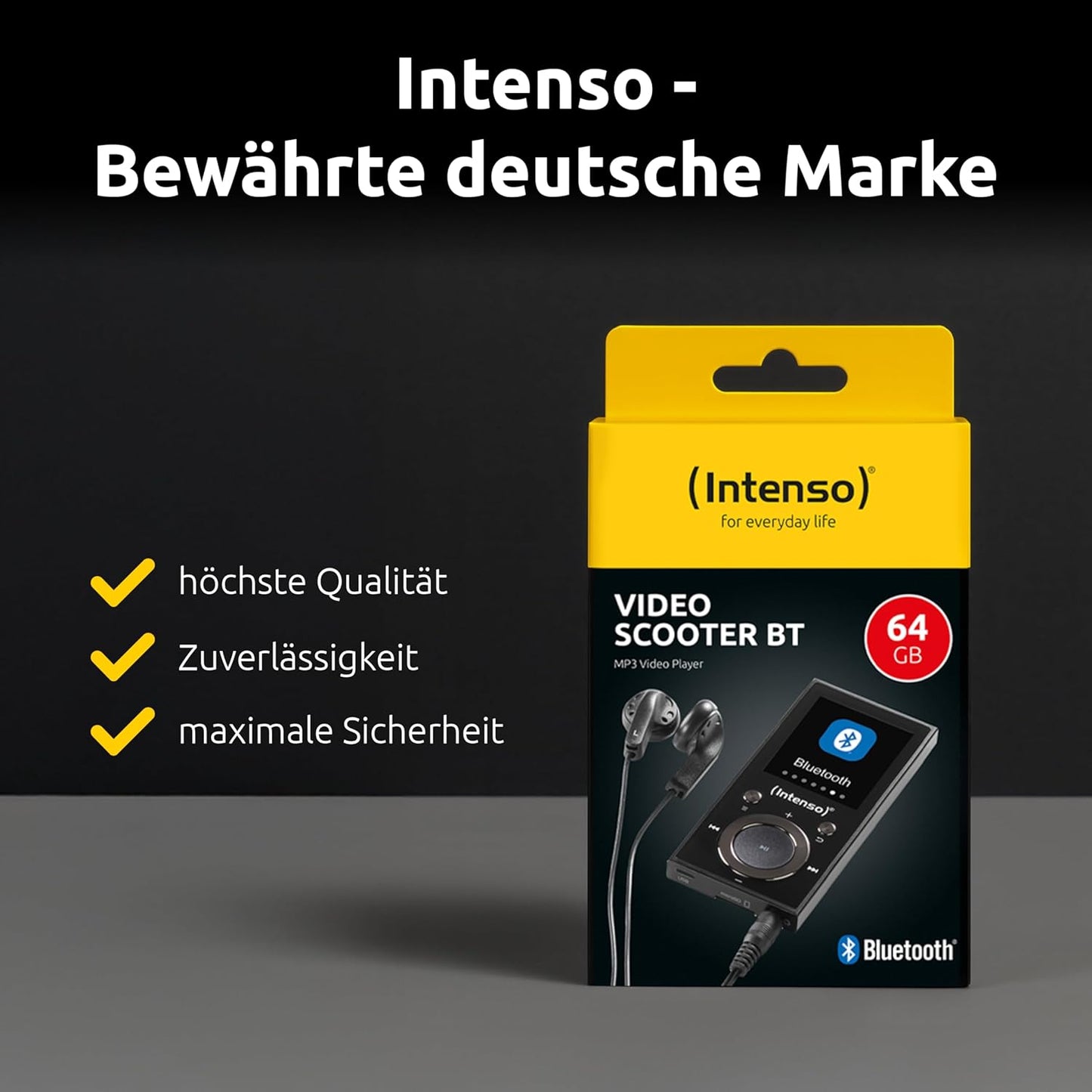 Video Scooter BT, schwarz