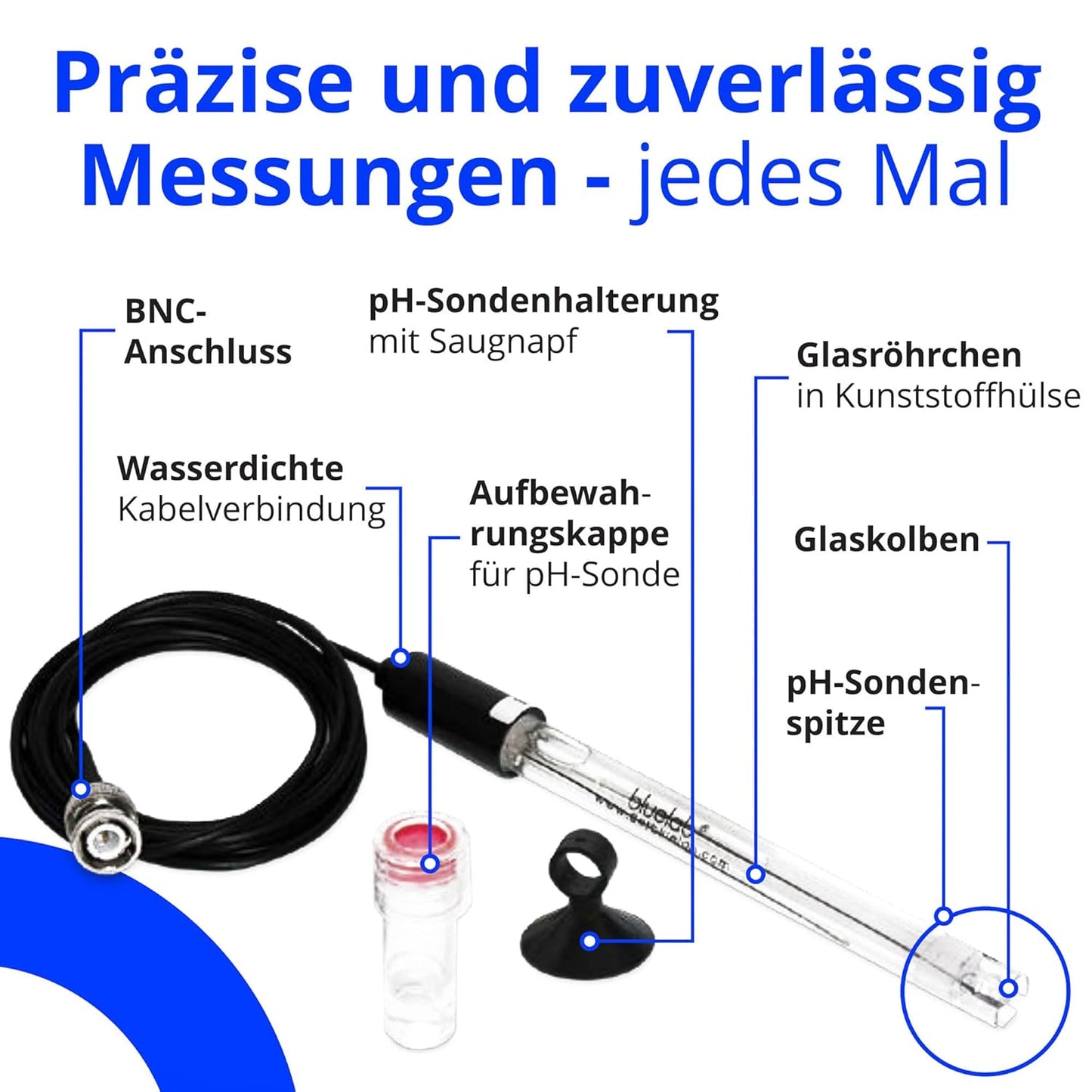 pH-Sonde für Wasser, pH-Sonde (Lösungen)