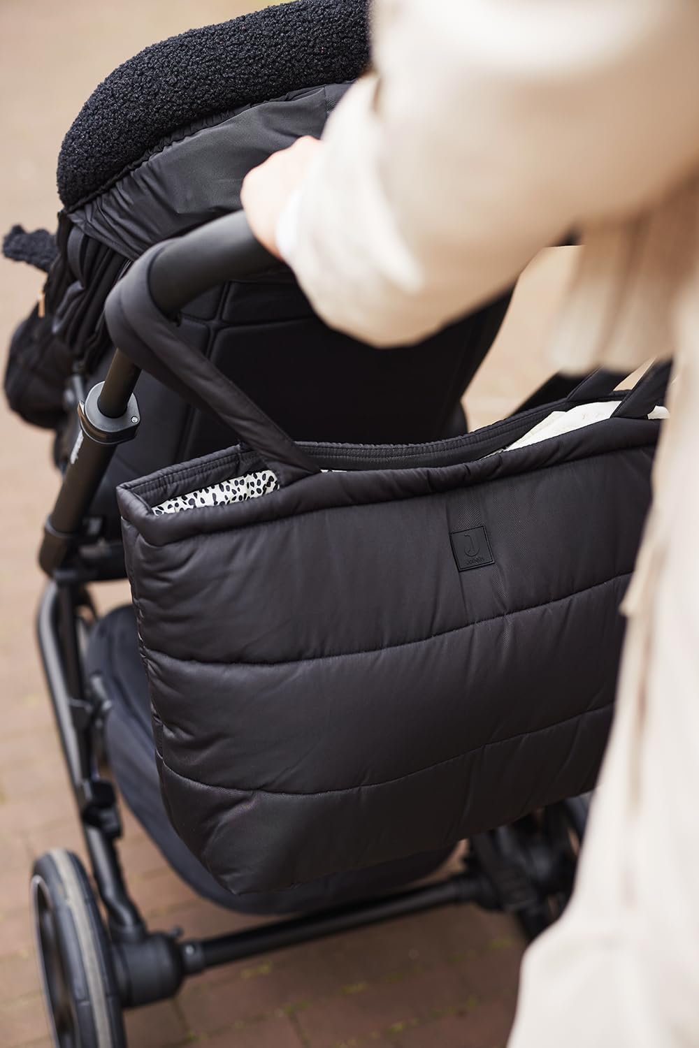 Wickeltasche, Schwarz