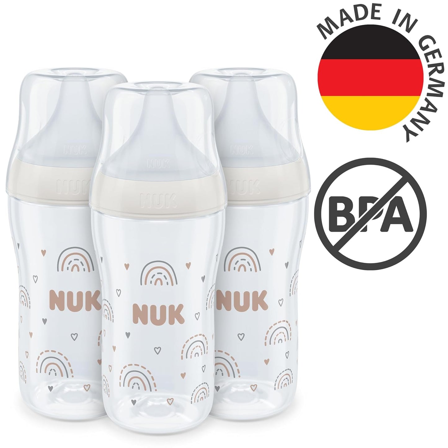 Perfect Match Babyflaschenset, 1 stück (3er Pack) Rainbow