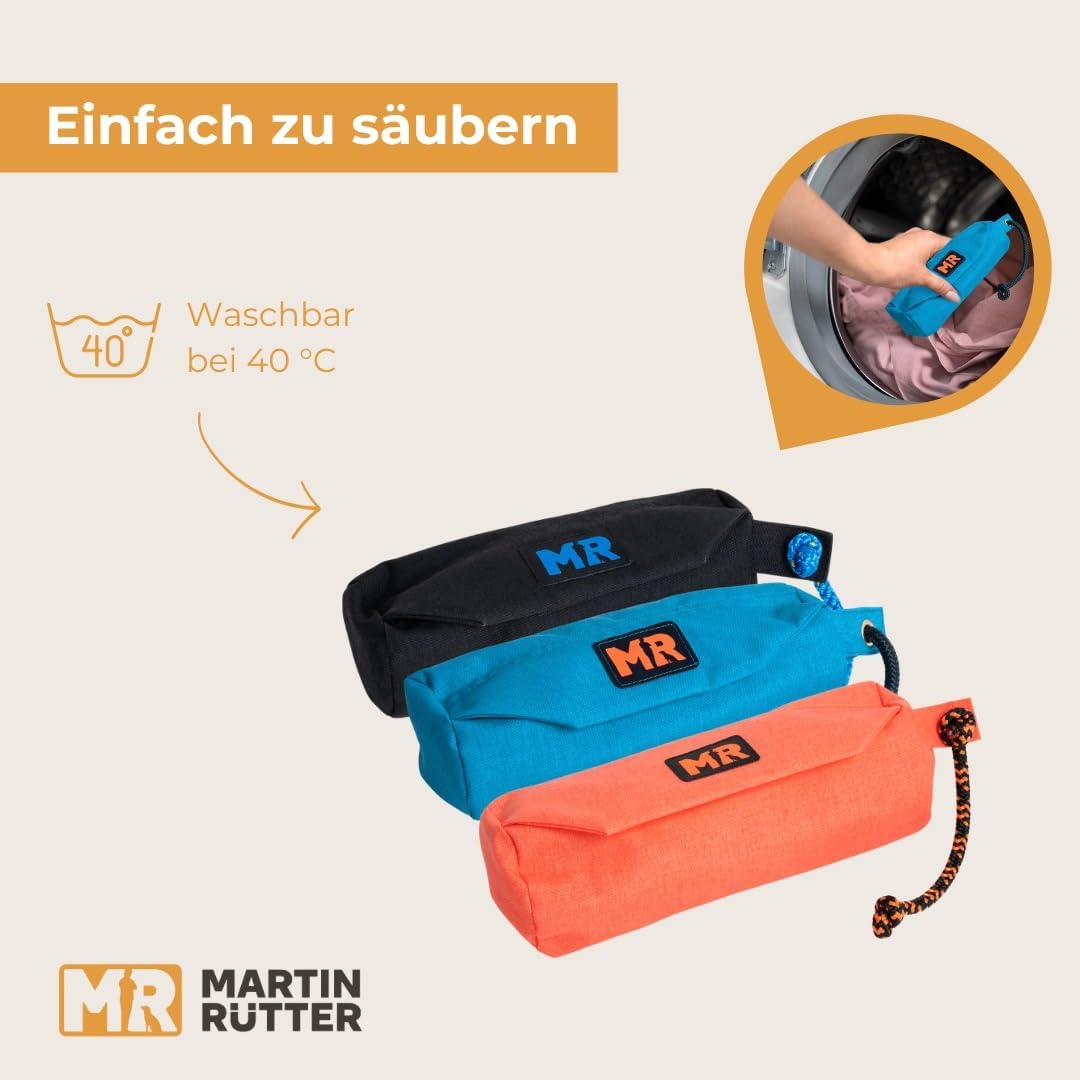 Wasserabweisender Futterbeutel-Dummy mit Reissverschluss & Wurfschnur, Türkis L