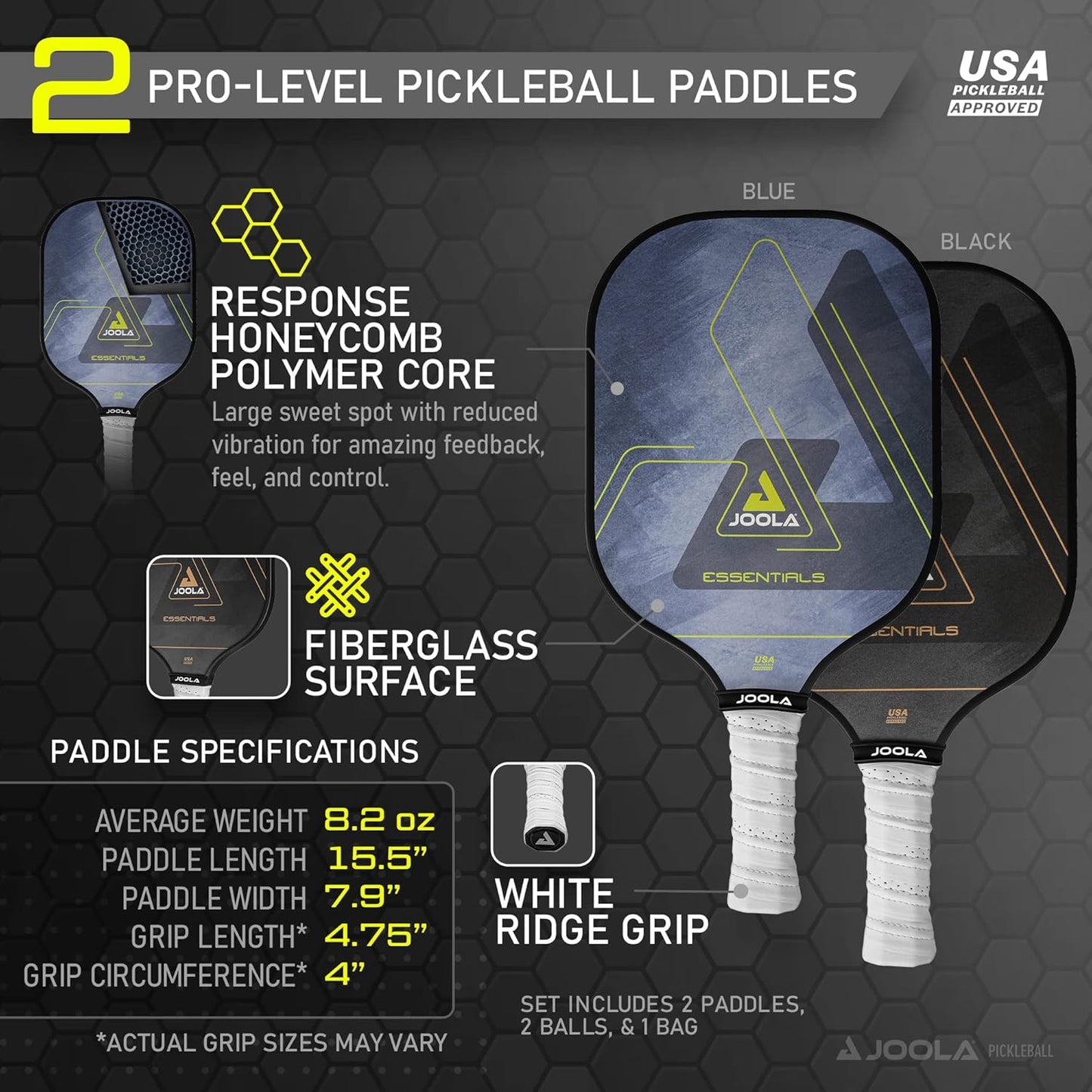 Essentials Pickleball Set, Einheitsgrösse Set