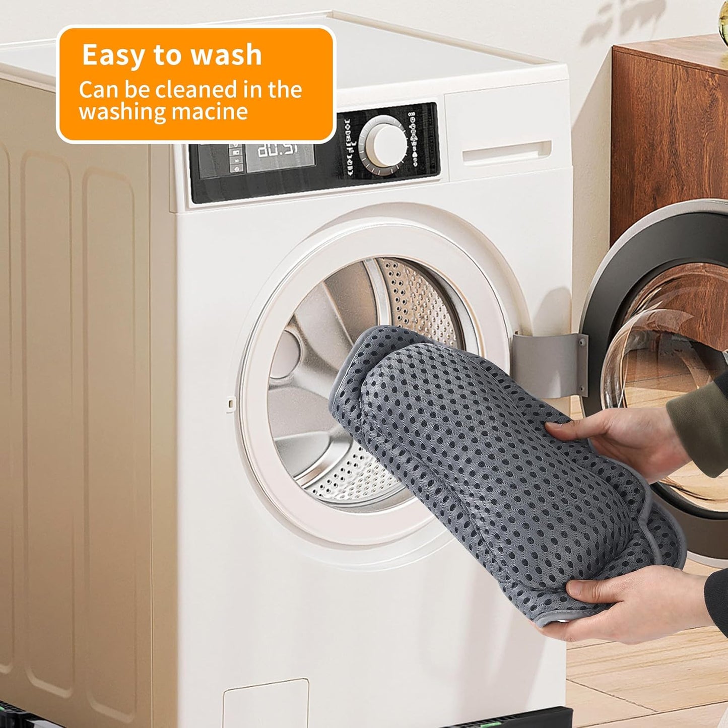 Badewannenkissen mit 4D-Air-Mesh-Technologie, Grau
