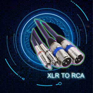 XLR auf Cinch HiFi Stereo Audiokabel (2×1 m), 1m