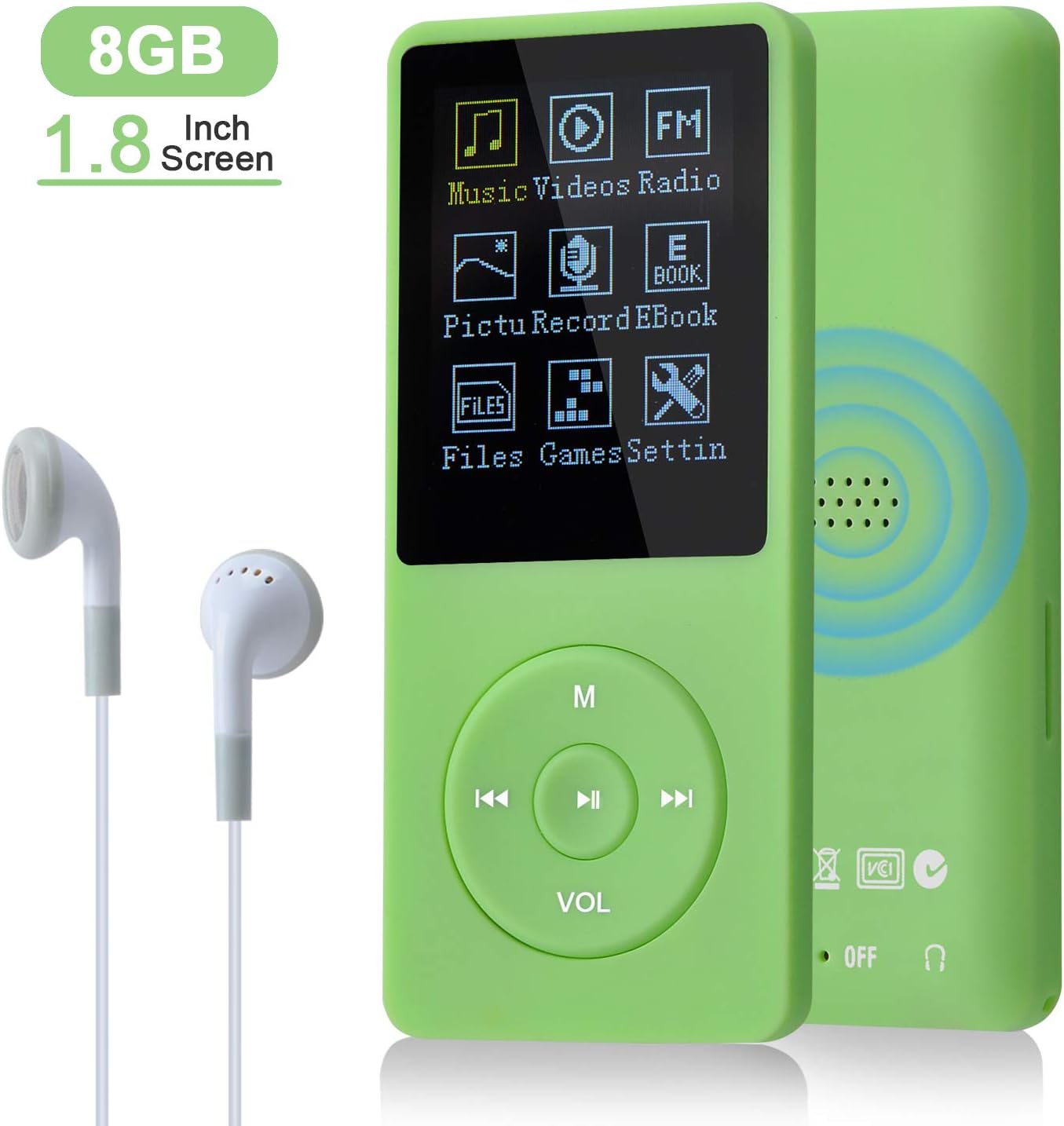 Music Player, 8G, Grün