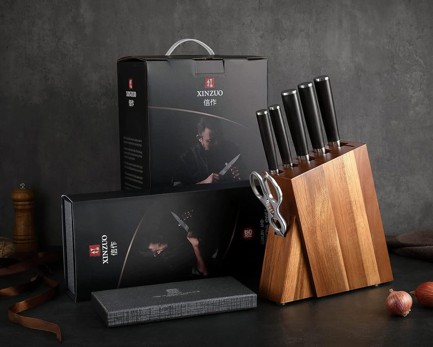 7-teiliges Messerblock-Set, 7-teilig Messerblock Sets