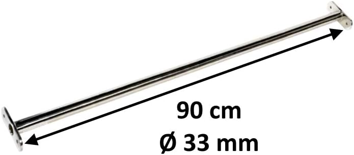 Turnstange, 90 cm (1er Pack), Edelstahl