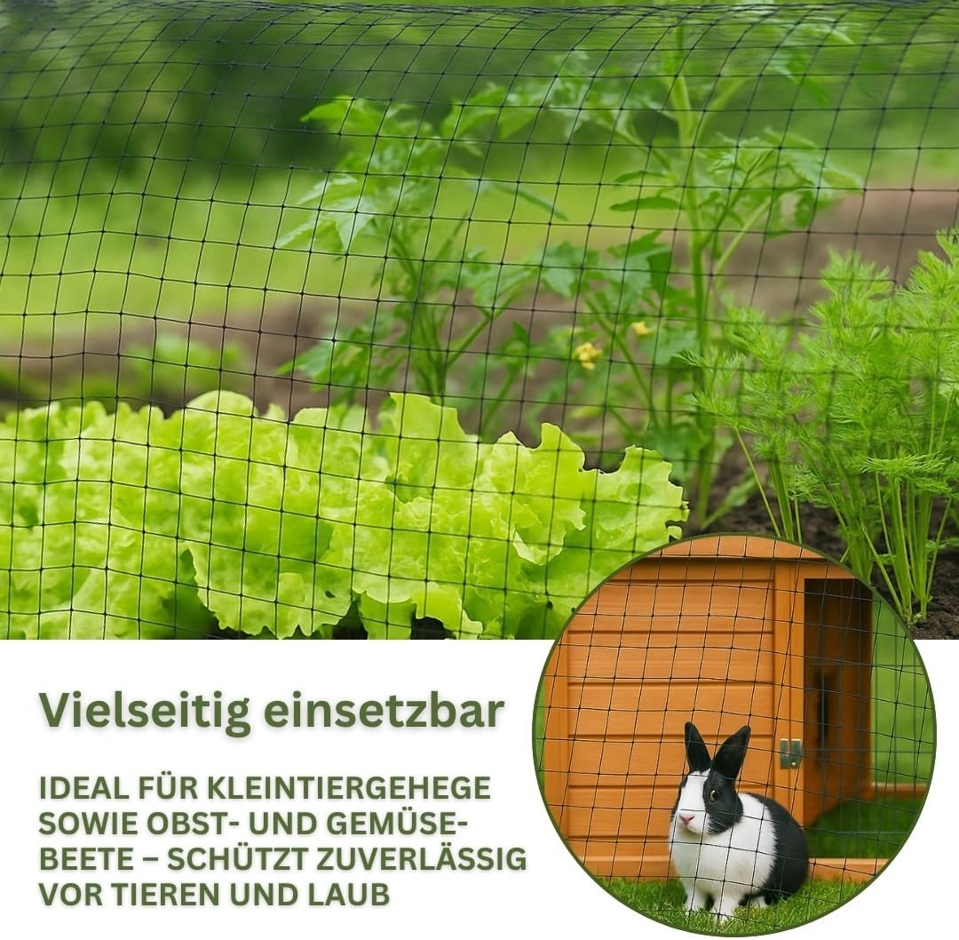 Teichnetz feinmaschig 3x4m mit Spiessen, 3x4m