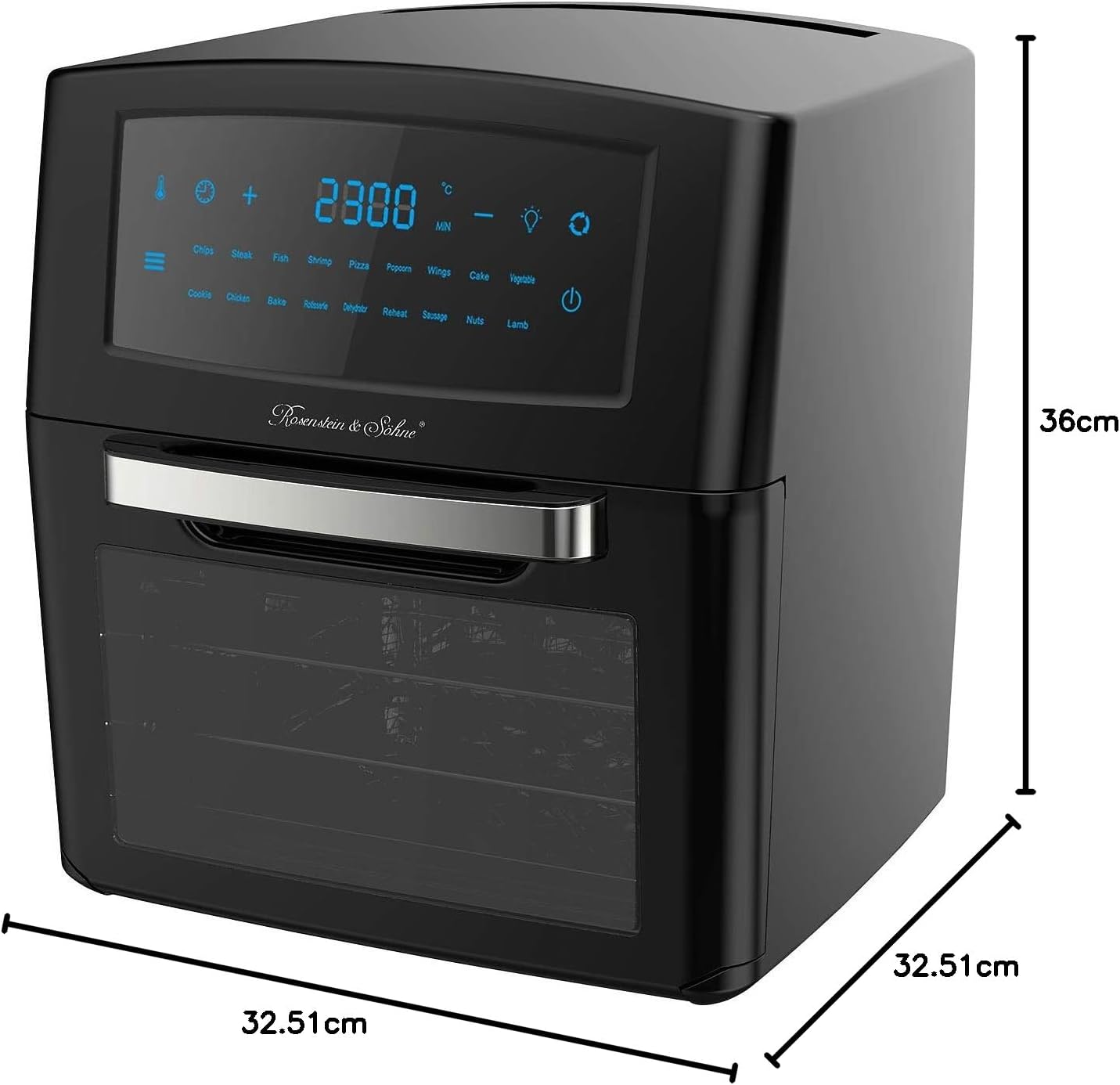Digitale XXL-Heissluftfritteuse & Mini-Backofen