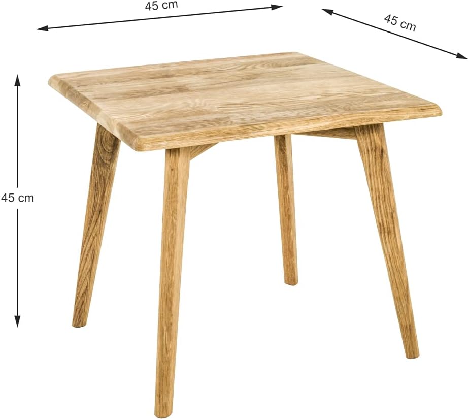 Beistelltisch Anni, 45 x 45 x 45 cm Eiche