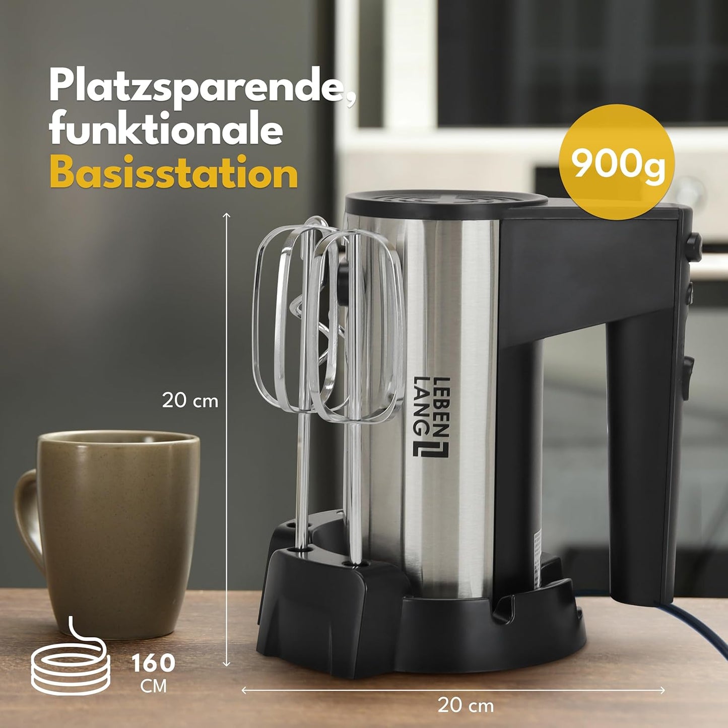 Handmixer 400W mit 5 Stufen & Turbo
