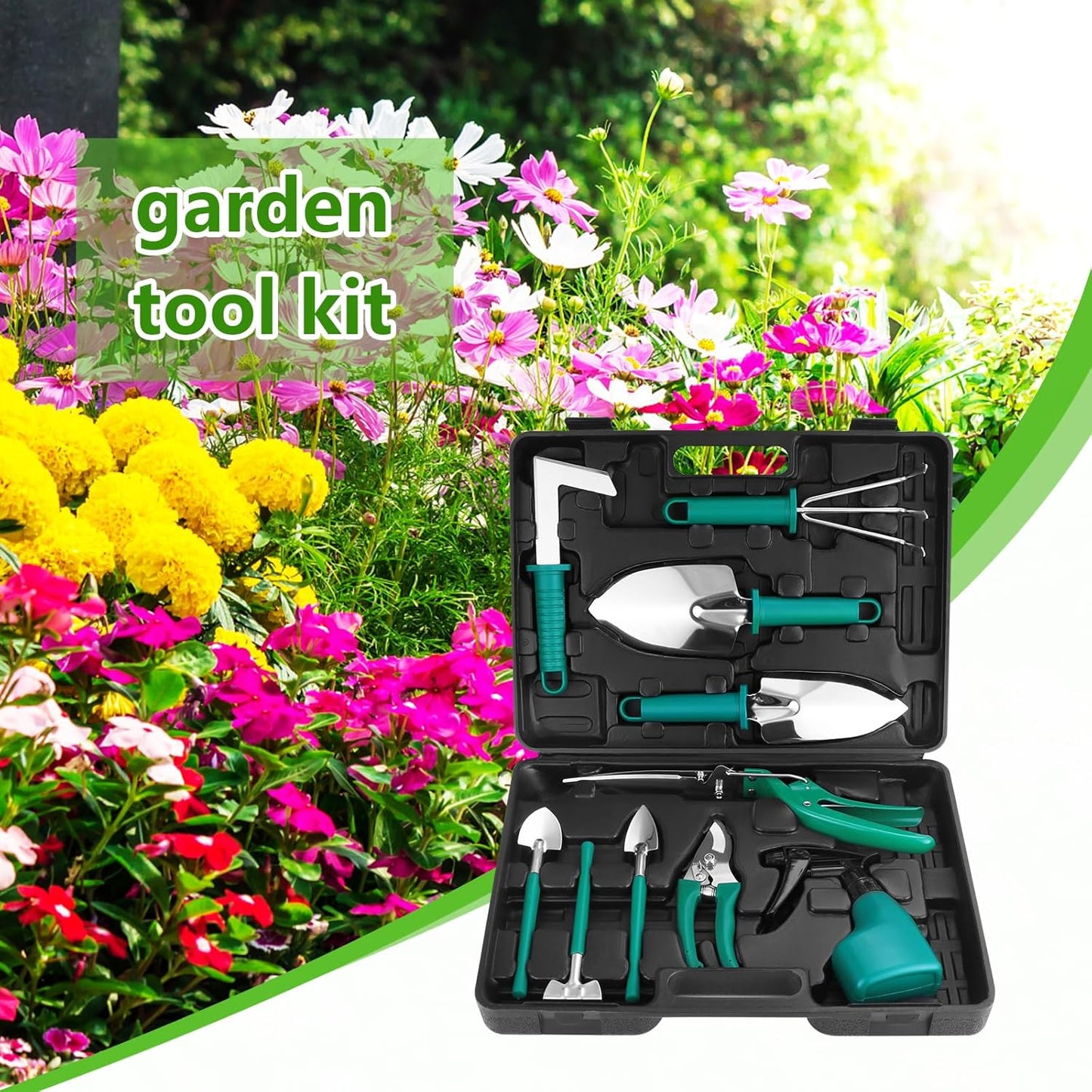 Garten-Werkzeuge-Set, Grün