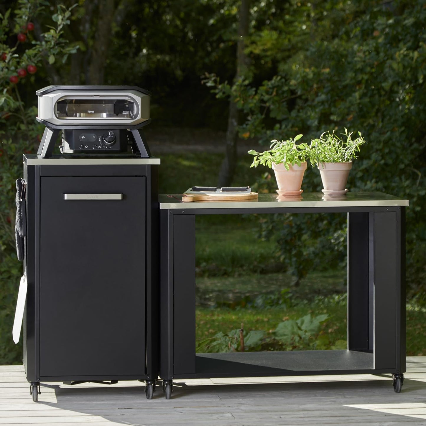Elektrischer Pizzaofen mit Drehstein und Regler, 13" Electric