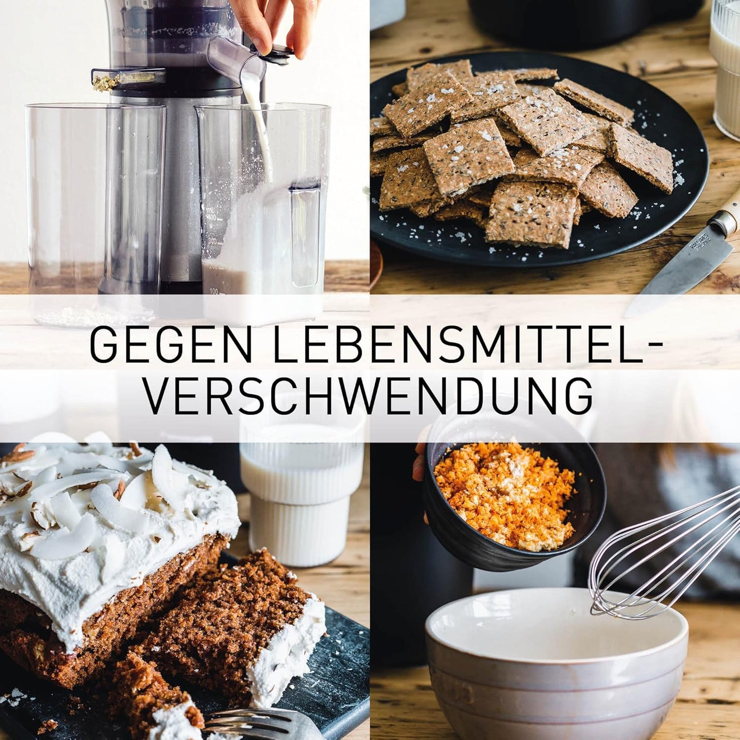 MJ-L500S Slow Juicer mit 2 Einsätzen, Silber
