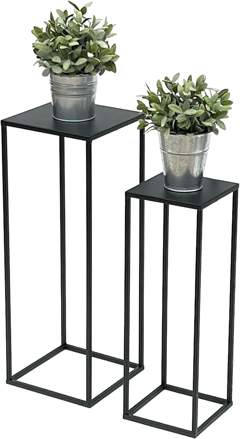 Blumenhocker & Beistelltisch Set (2-teilig)