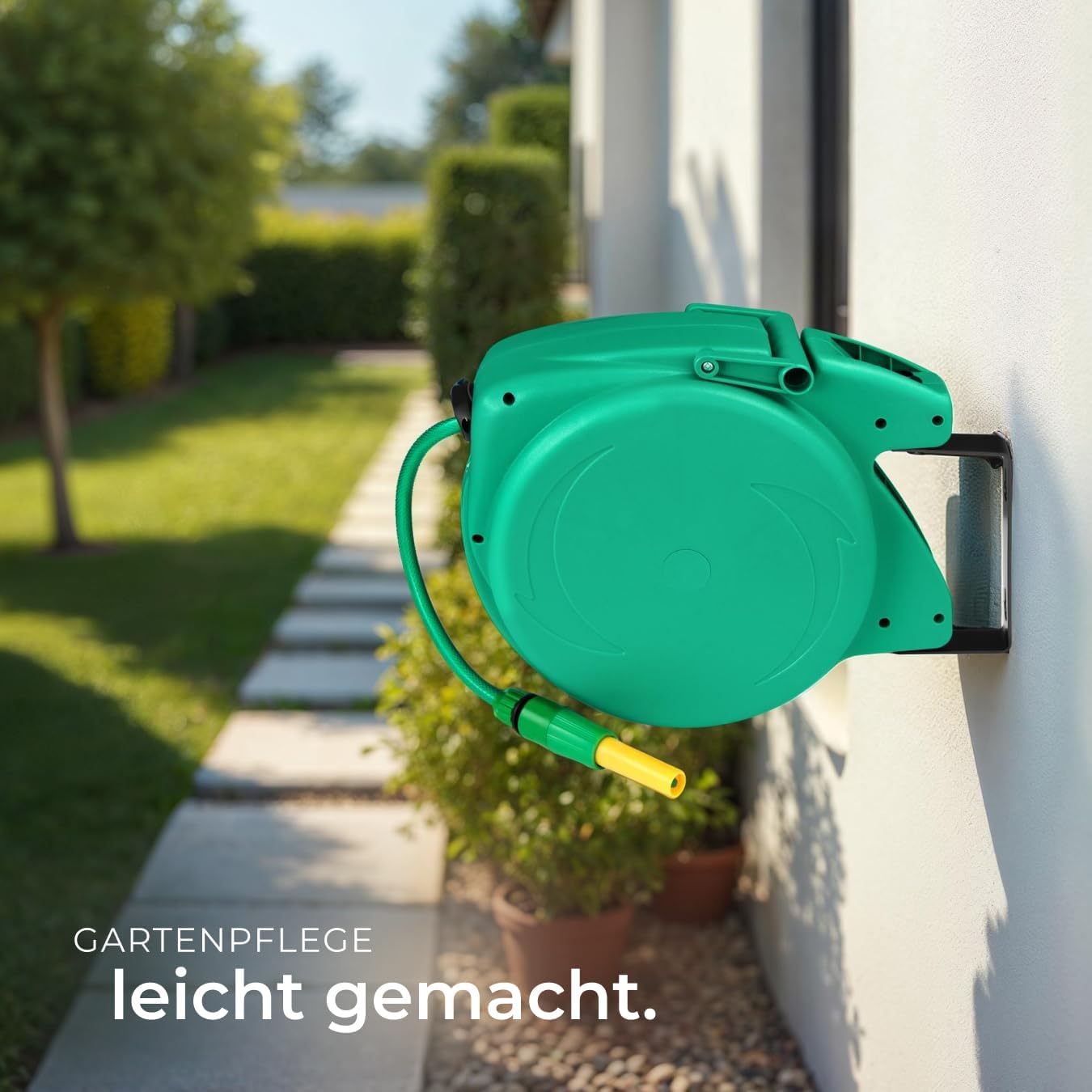 Schlauchtrommel zur Wandmontage mit Einzugsautomatik, Nr. 402761, 10 M | Nr. 402761