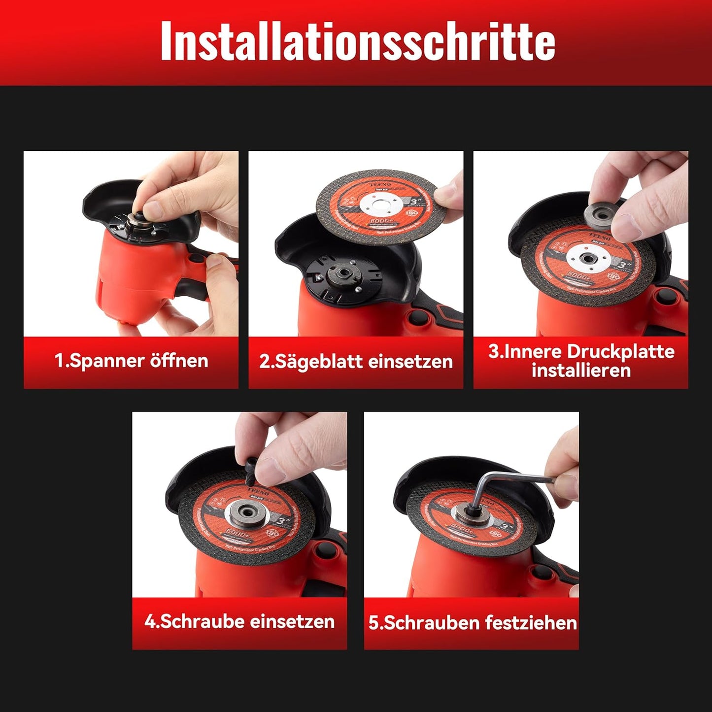 Akku-Schlagbohrschrauber & Winkelschleifer Set, Winkelschleifer+Bohrmaschine