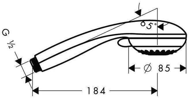 Crometta 85 Duschkopf Multi, 3 Strahlarten