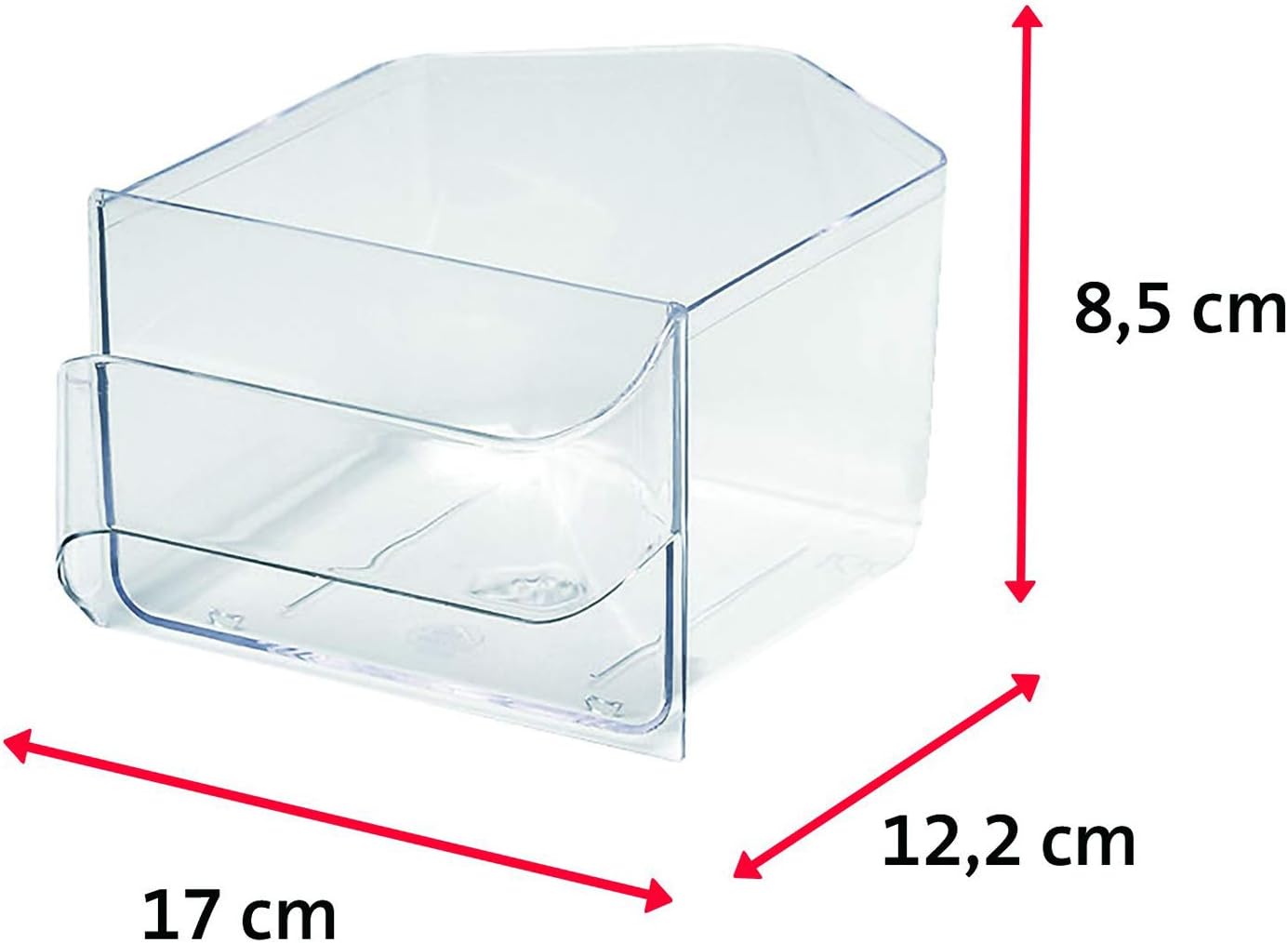 Schüttengehäuse mit 6 Schütten, White