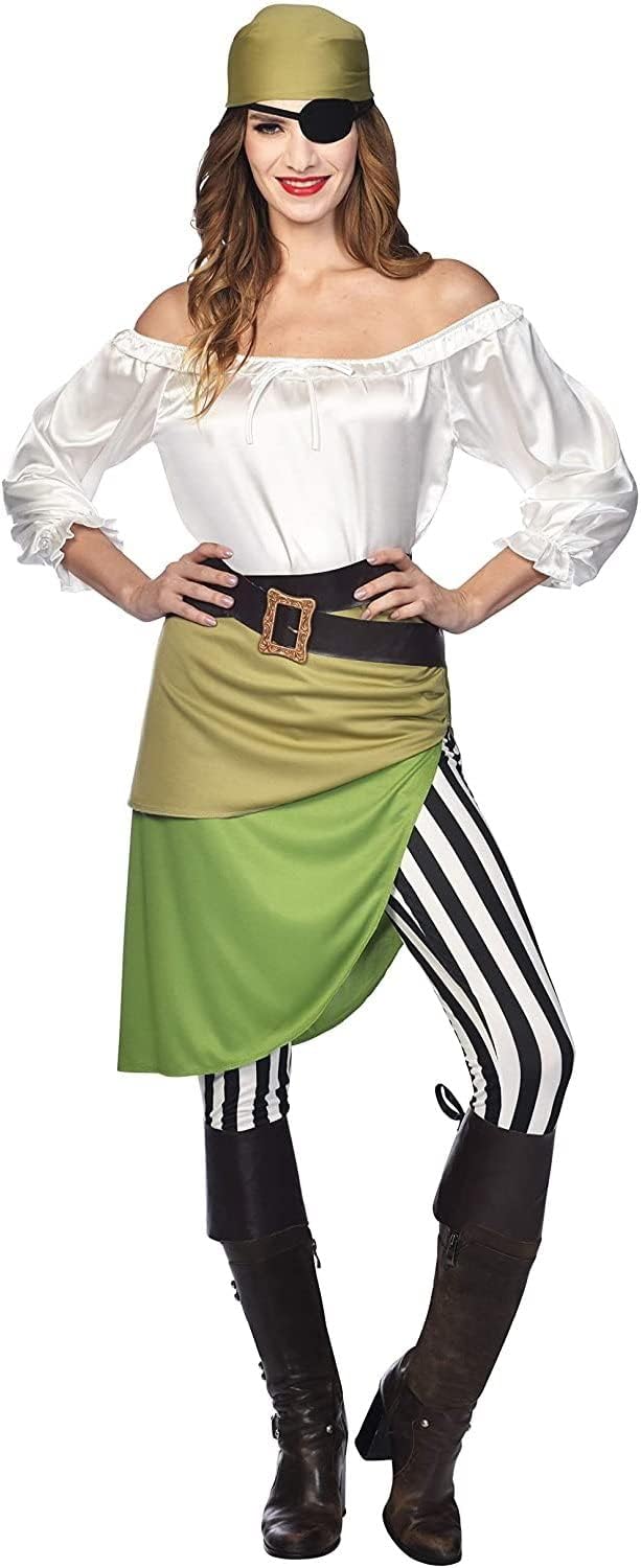 Elegante Piratin Melinda Damenkostüm, 34-36