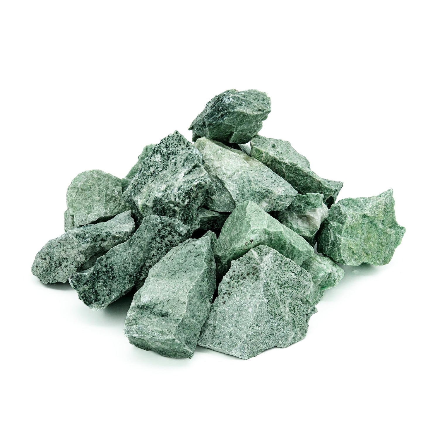 Saunasteine Jadeit-Set 15 kg für Saunaöfen, 5-10 cm