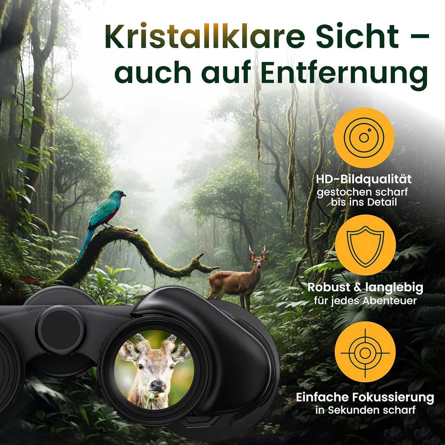 Wasserdichtes Fernglas für Outdoor-Abenteuer