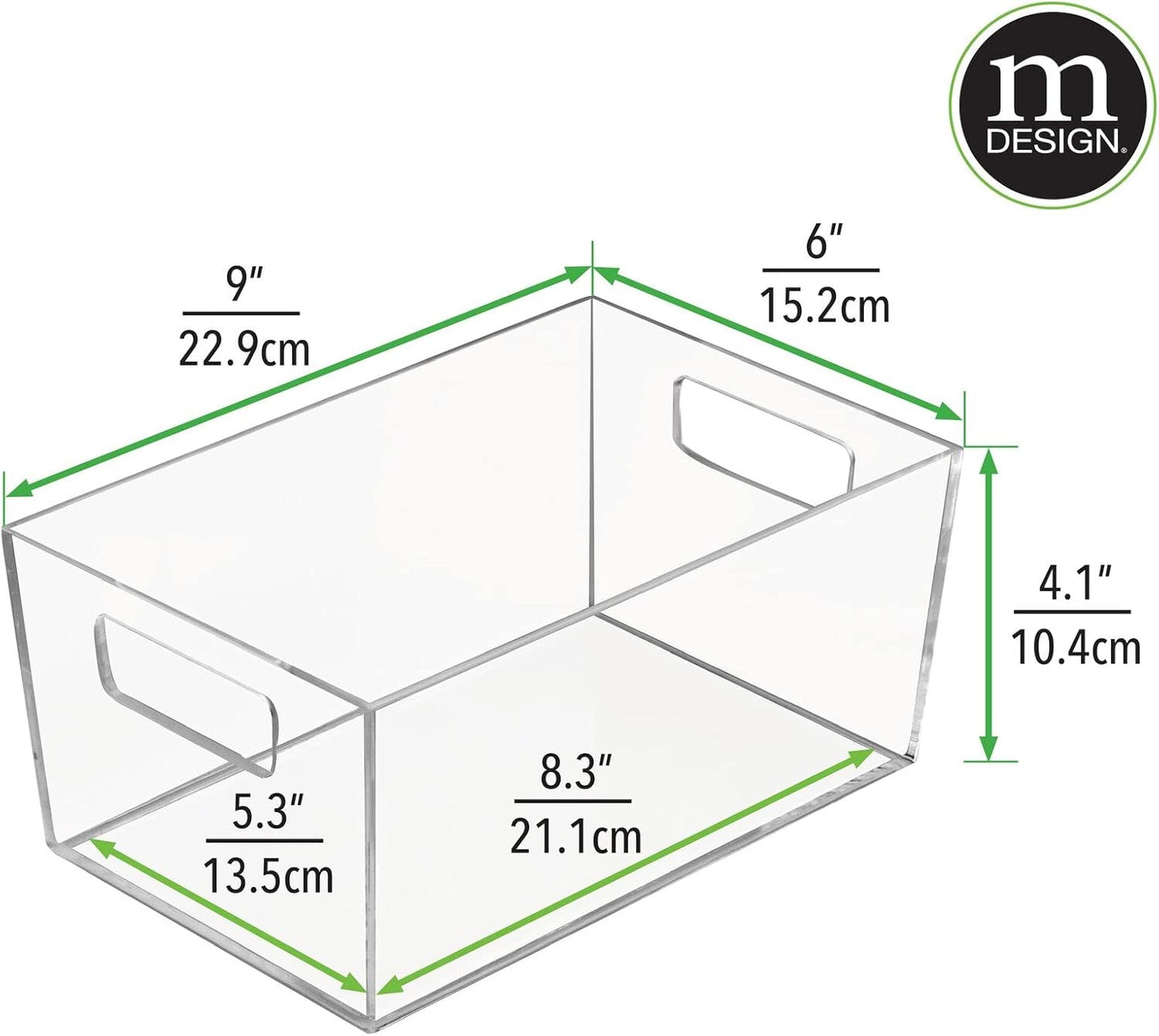 2er Set Transparente Ablageboxen