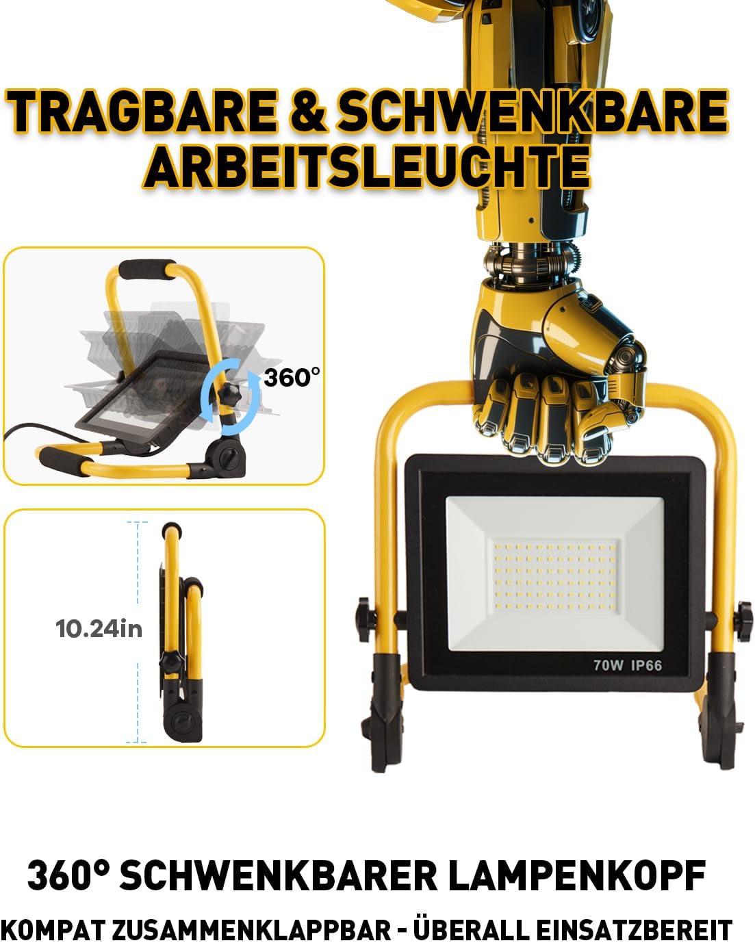 LED Baustrahler, 70.0