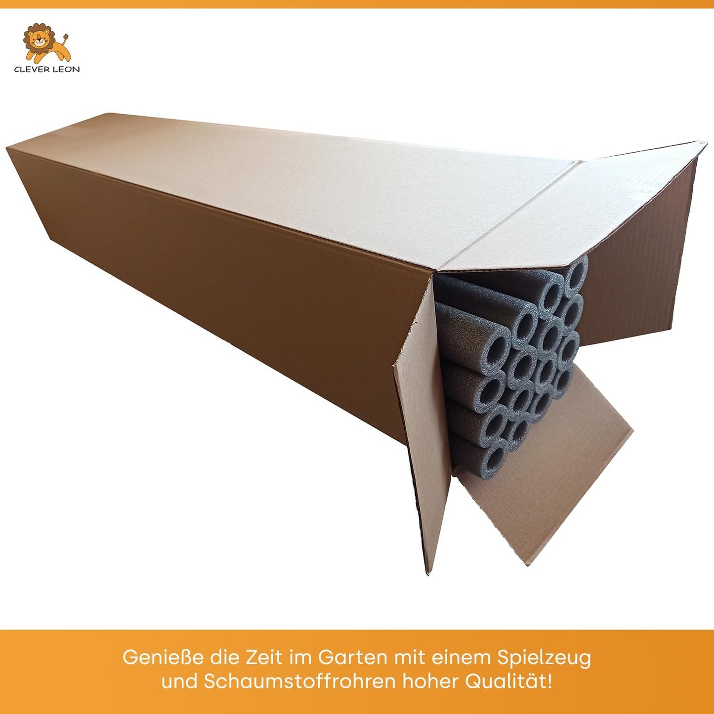 Trampolin Stangenschutz-Polster Set, Grau inkl. Kappen