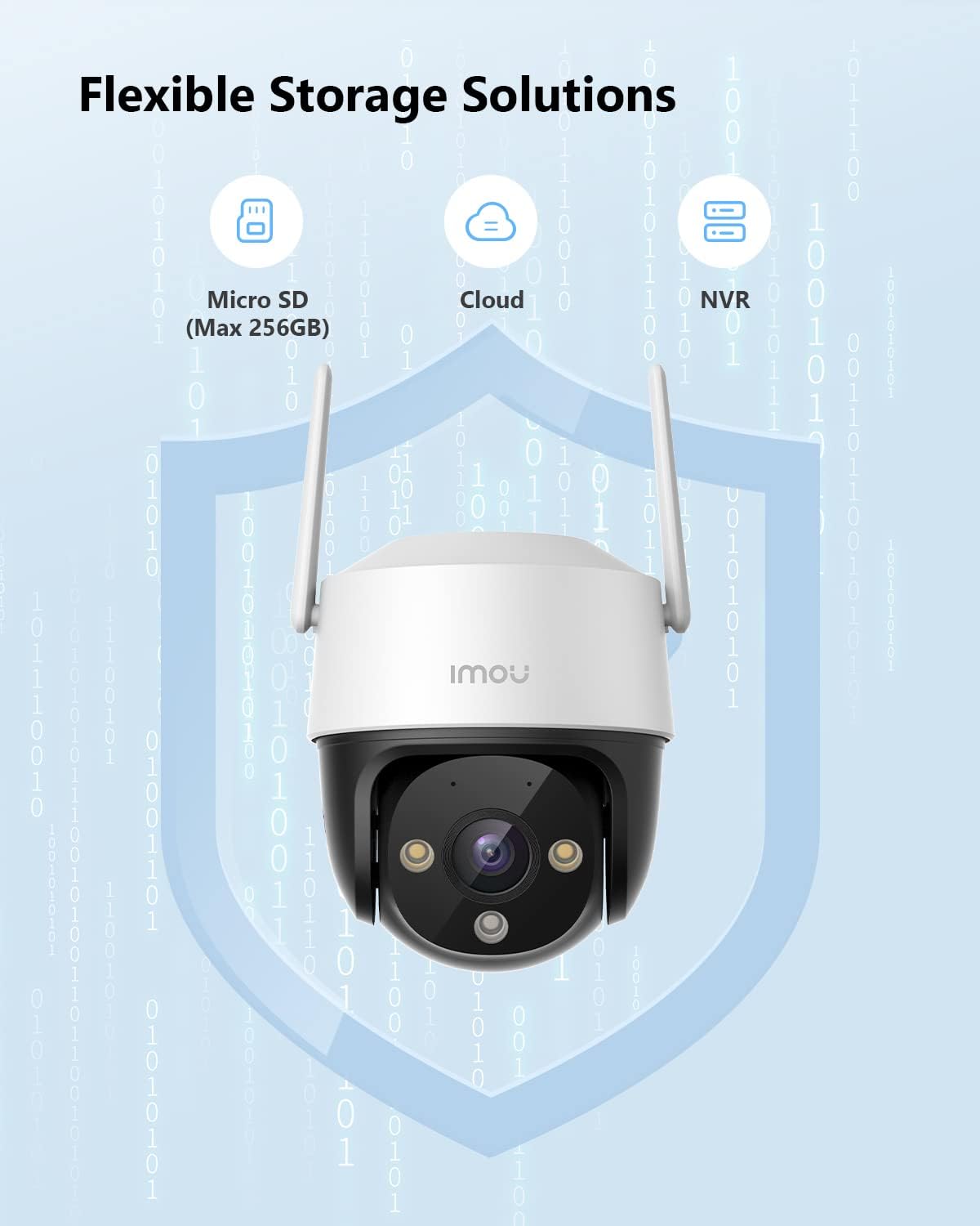 360° PTZ Überwachungskamera mit KI-Erkennung, Weiß 3k/5mp