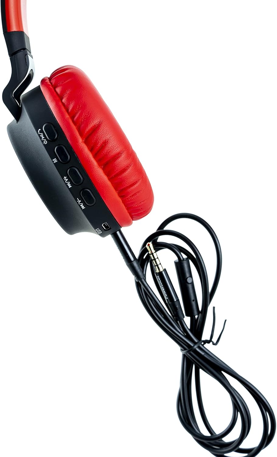 Kinderkopfhörer Bluetooth, Rot