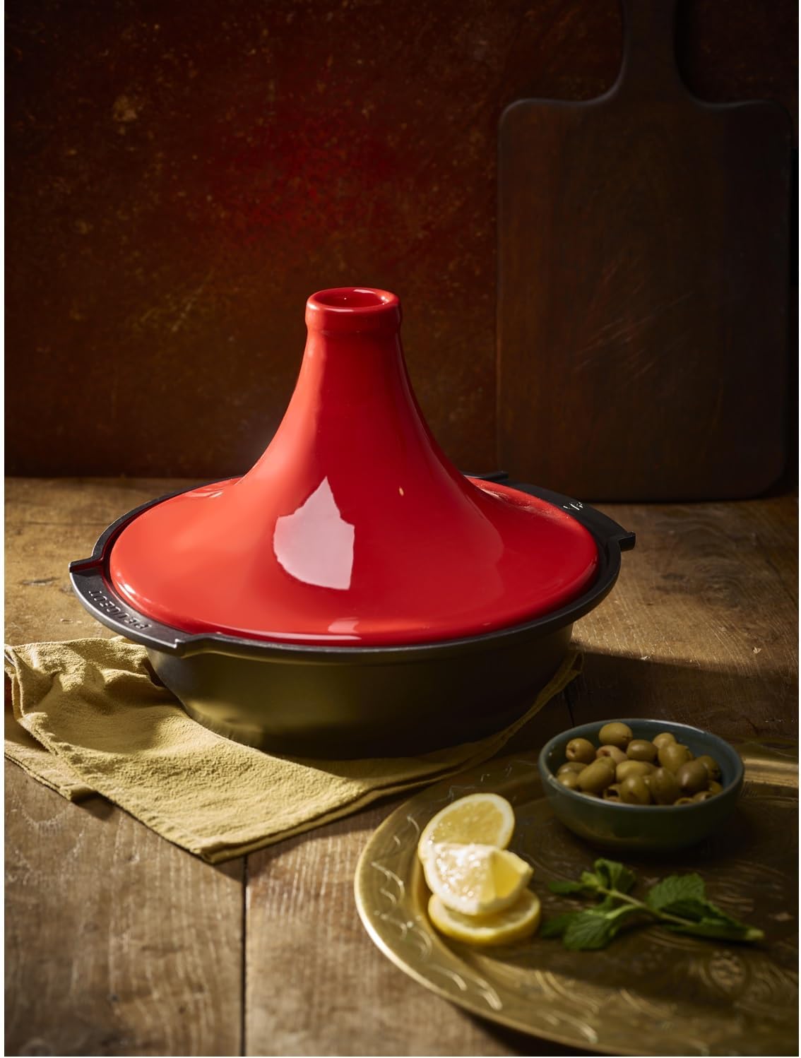 Tajine-Topf für alle Herdarten, Rot