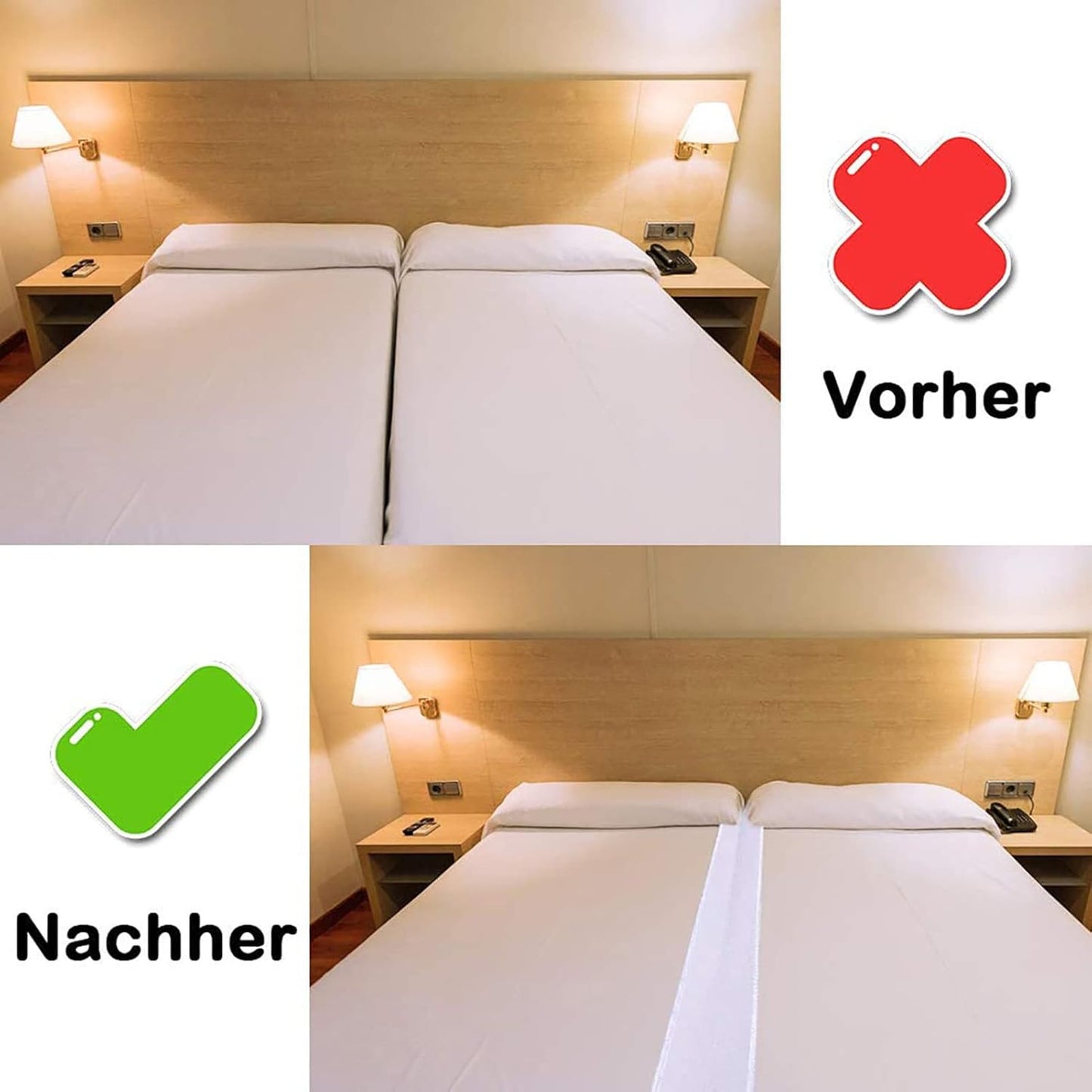 Matratzen-Verbindungsstück für Doppelbetten