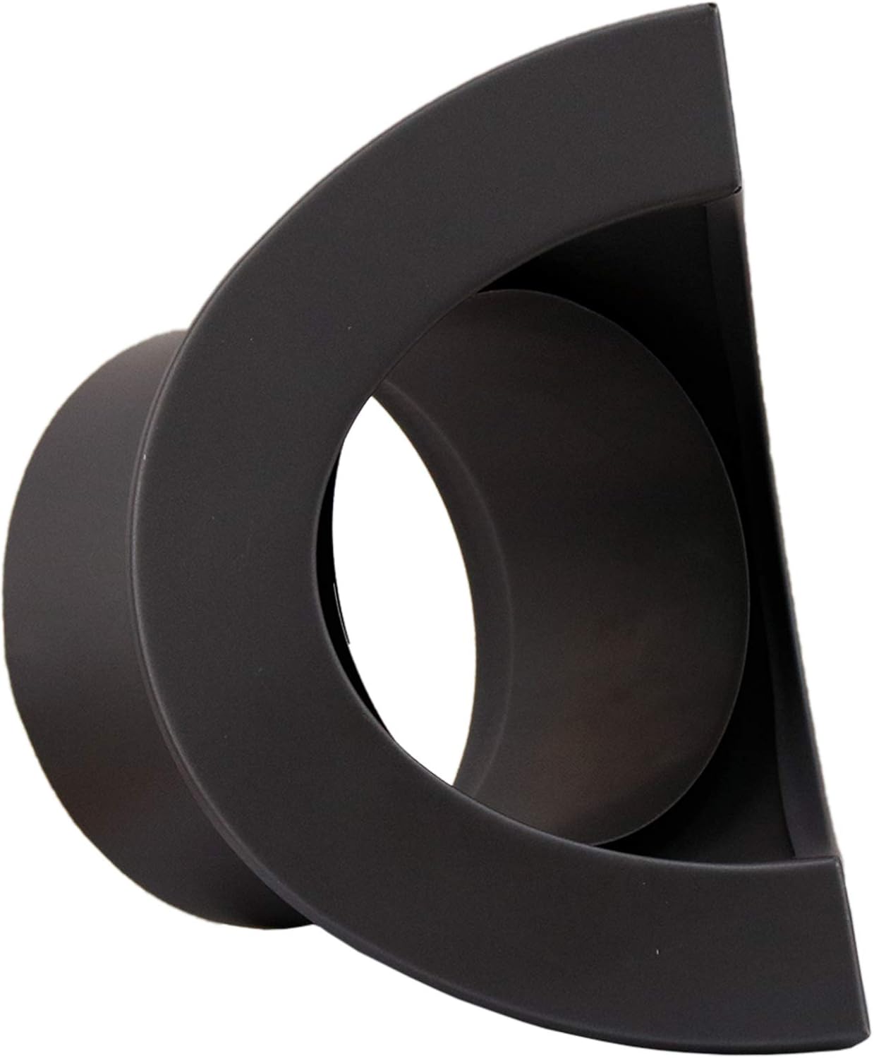 Ofenrohr Wand-Rosette für Aussenecke, Rosette für Aussenecke Gussgrau