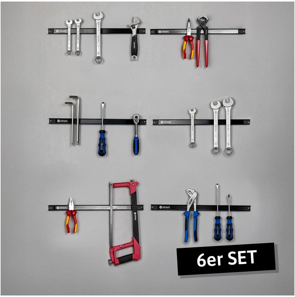 6 x magnetische Werkzeugleisten