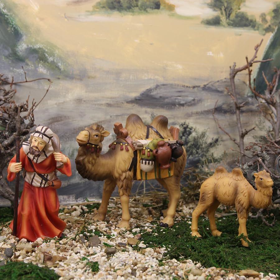 Krippenfigur Kamel handbemalt
