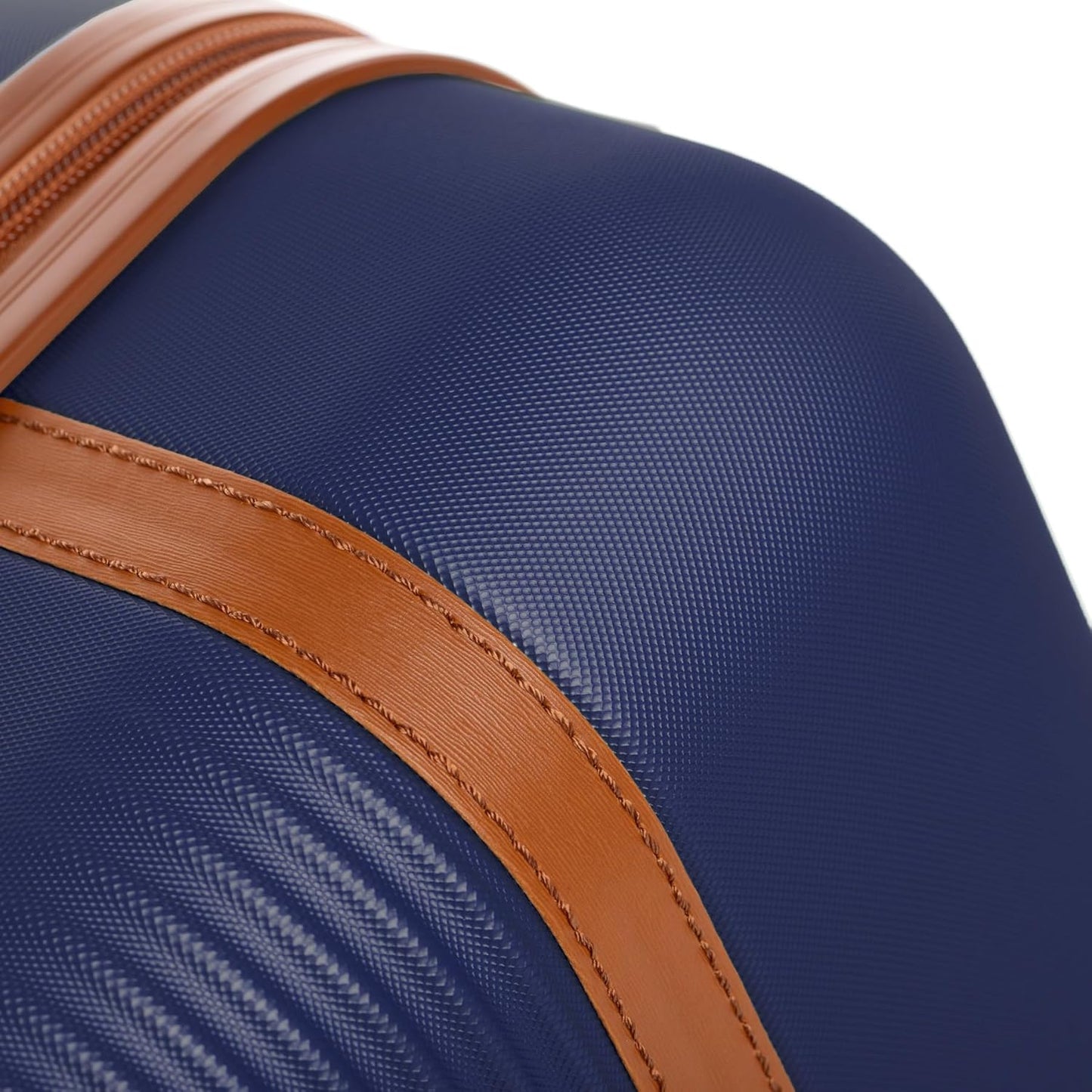 3-teiliges Kofferset - Milano, 3er Set Blau-braun