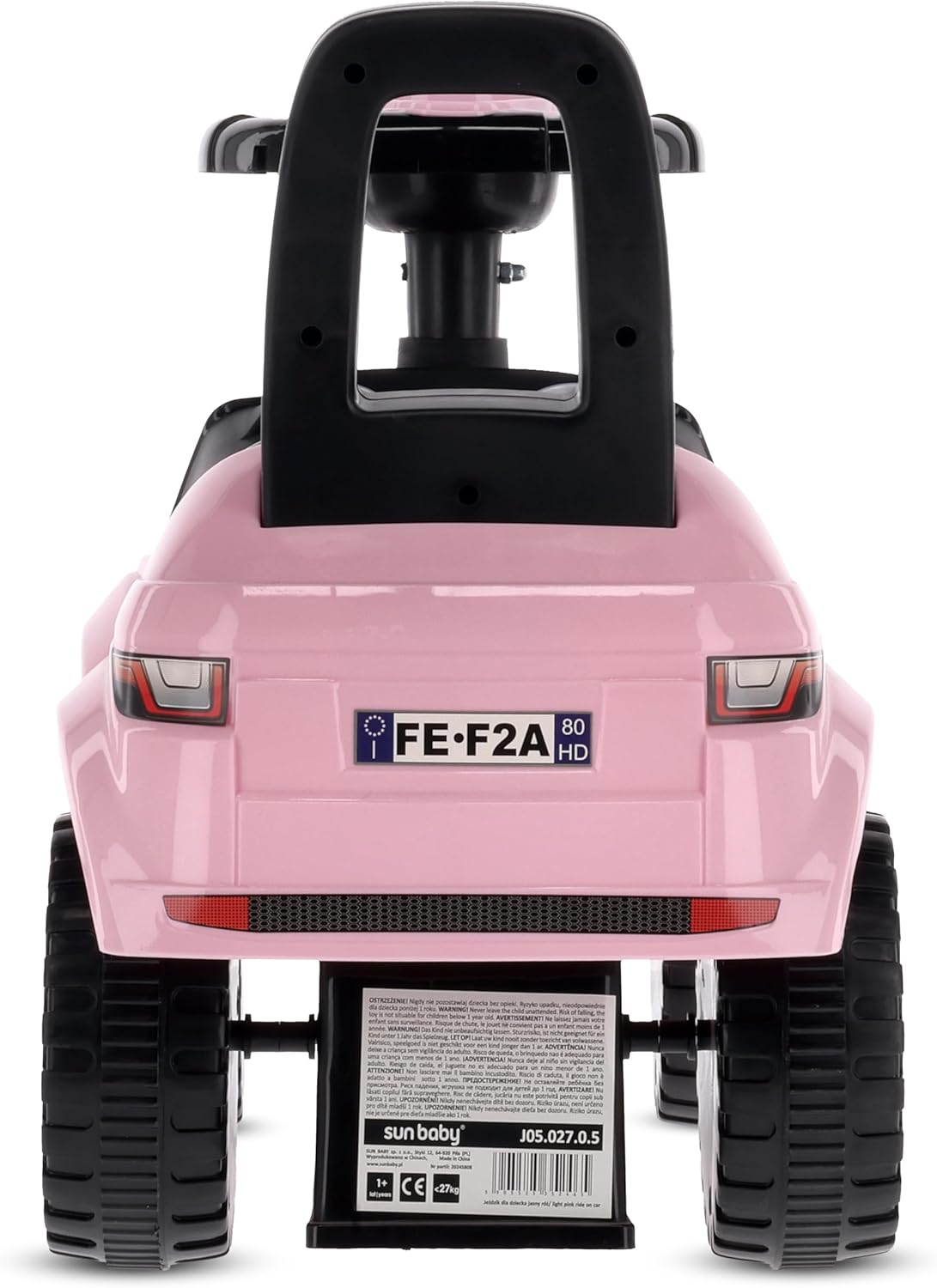 Rutschauto mit Hupe, Hellrosa
