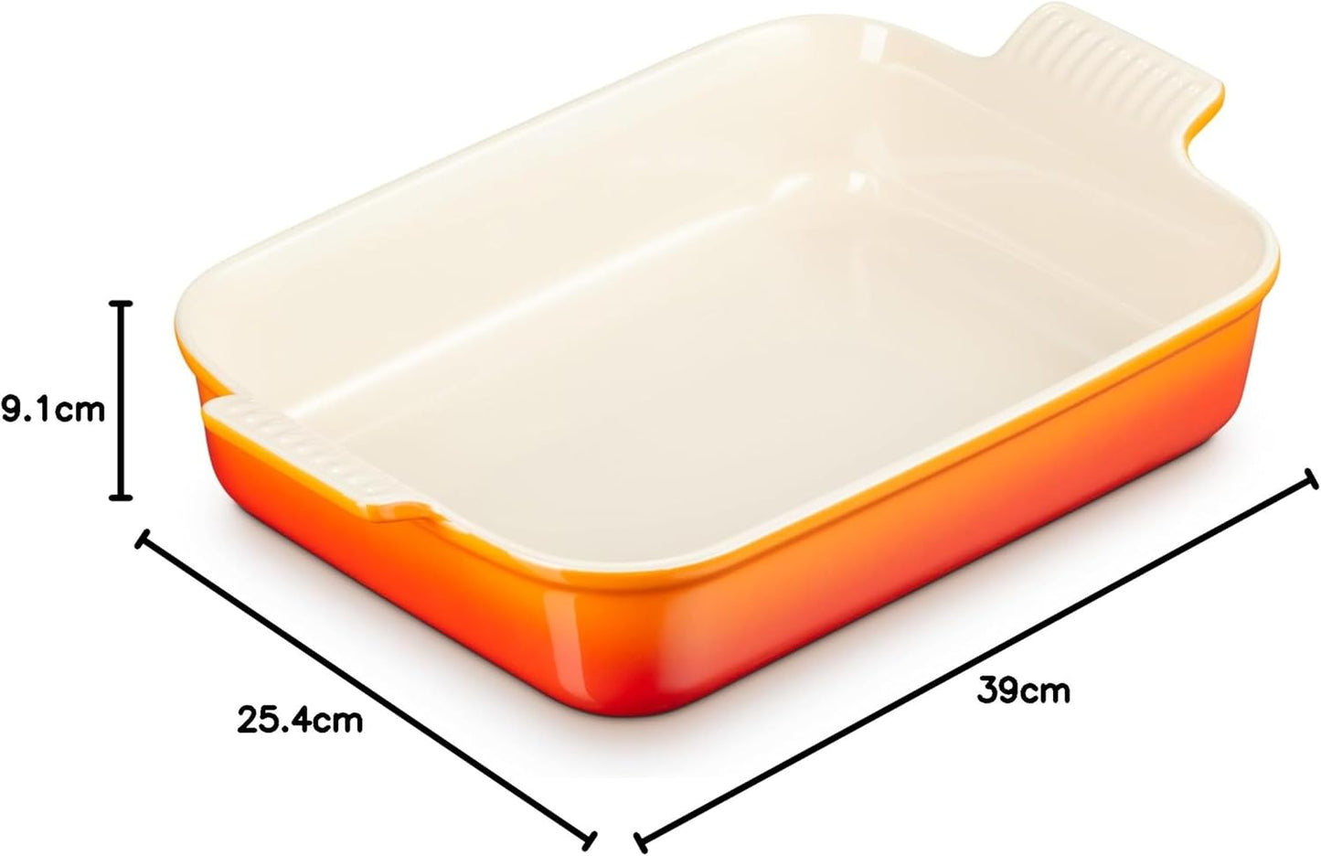 Rechteckige Auflaufform Tradition, Flint 32 cm