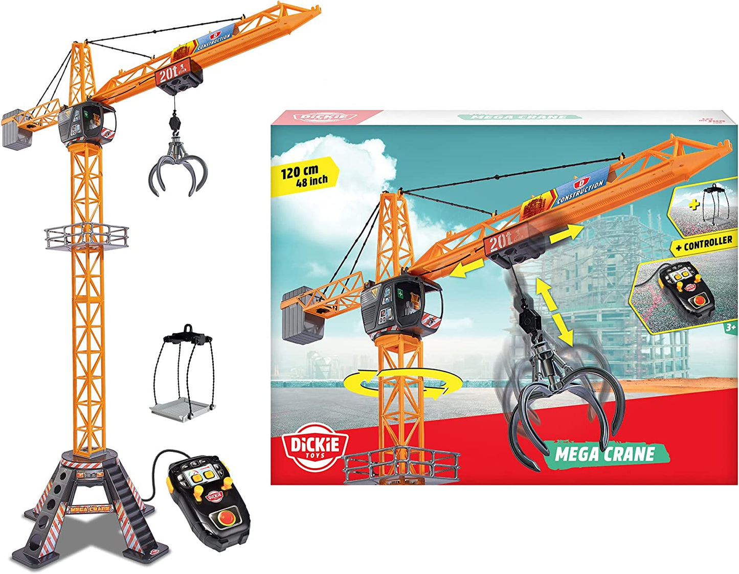 Mega Crane, Spielfahrzeug, Kranhöhe: 120 cm