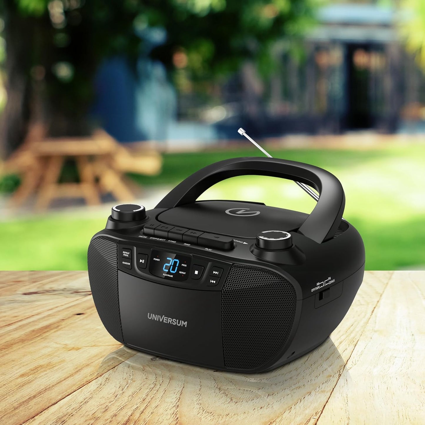 Tragbarer CD-Player mit Radio & Kassette