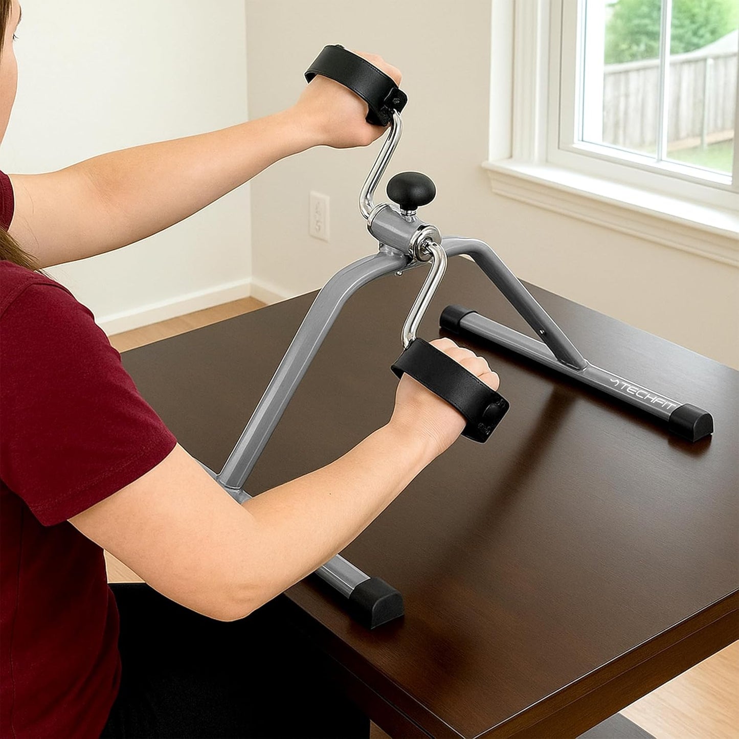 Mini-Heimtrainer PED1 für Arme und Beine, Pedal-Ausbilder, Grau PED1