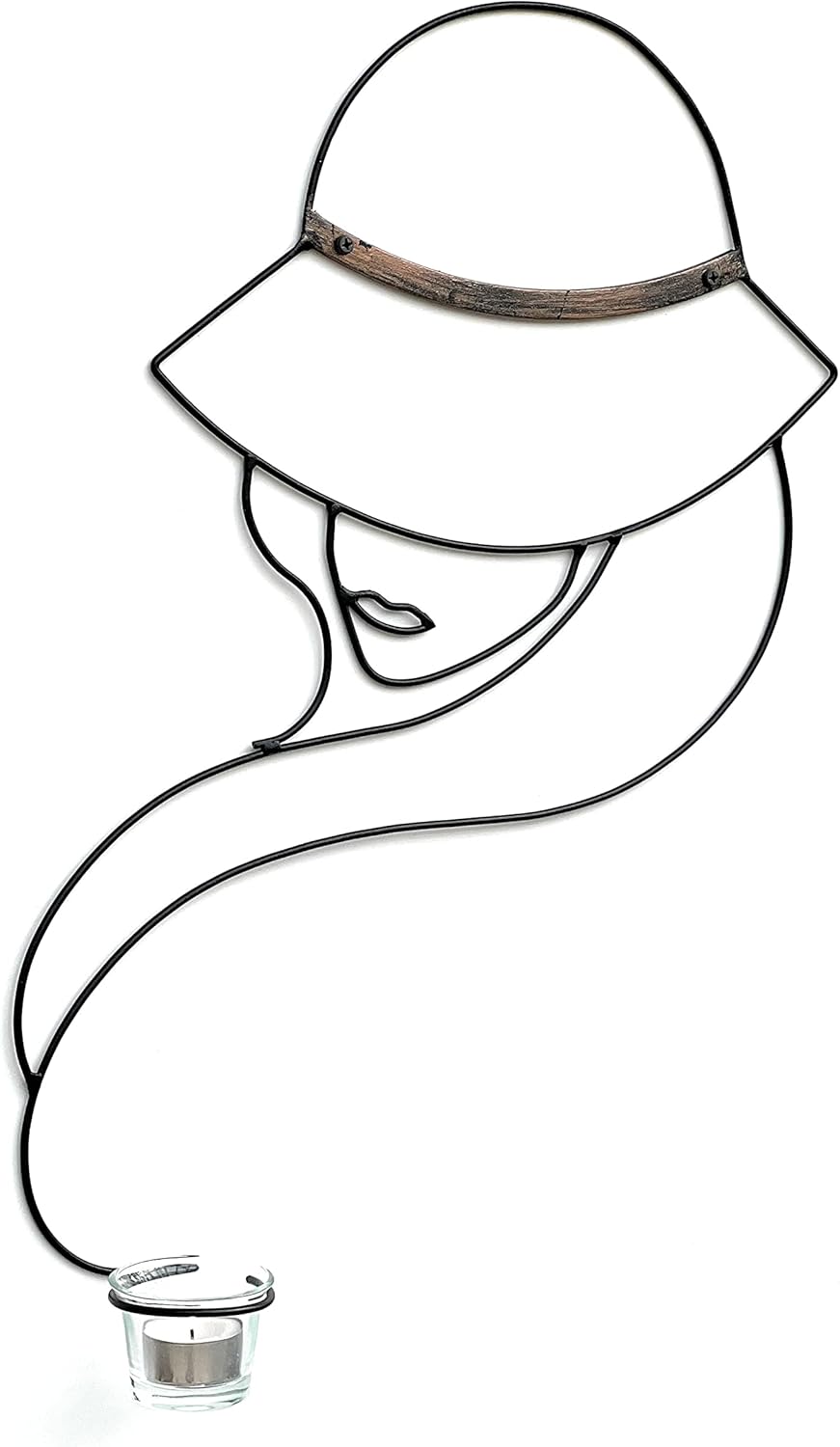 Wandteelichthalter Lady