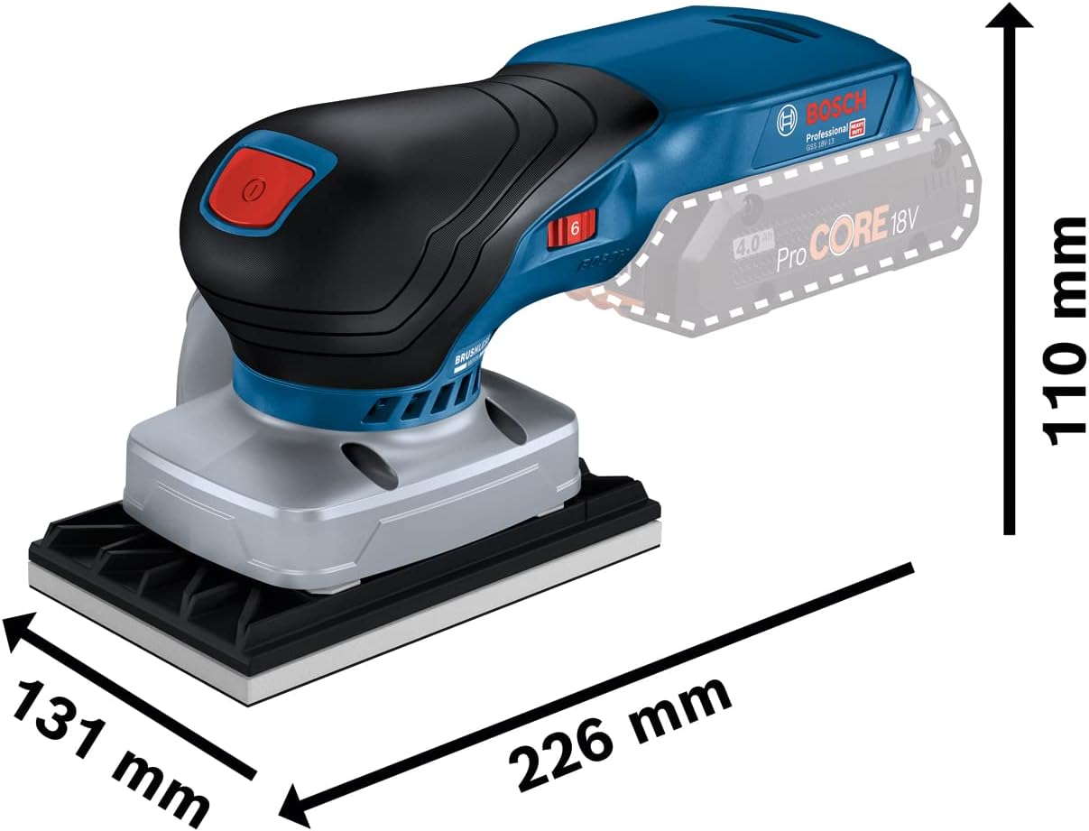 GSS 18V-13, 1 x Schleifblatt / im Karton