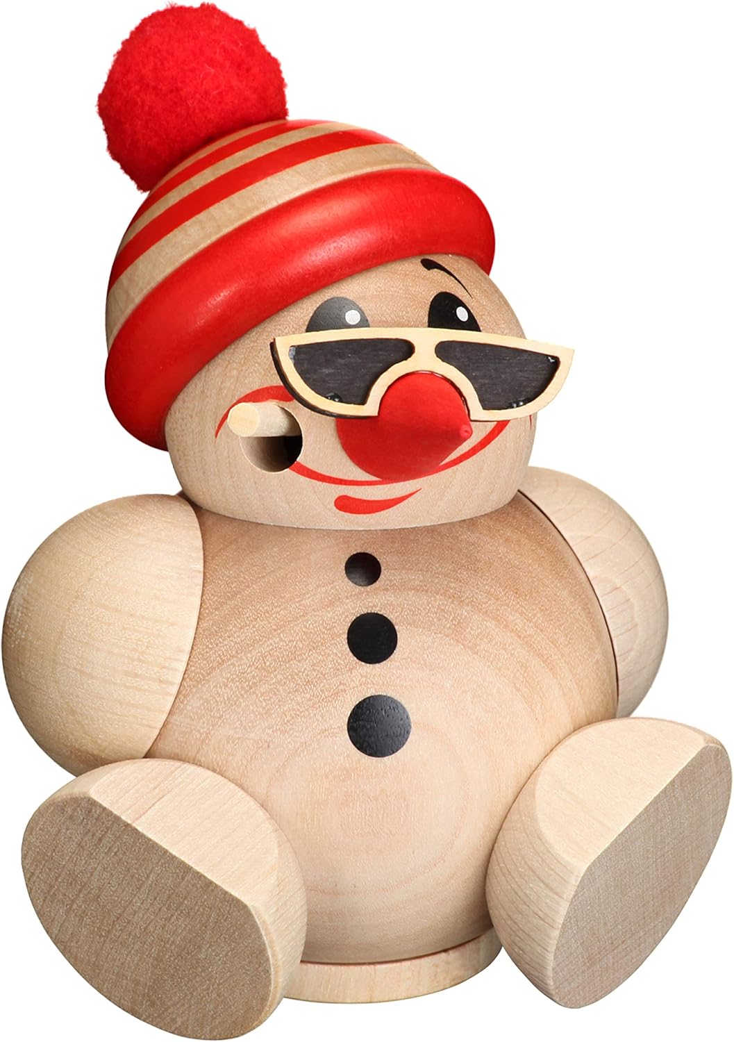 Räuchermännchen Schneemann, Mit Mütze